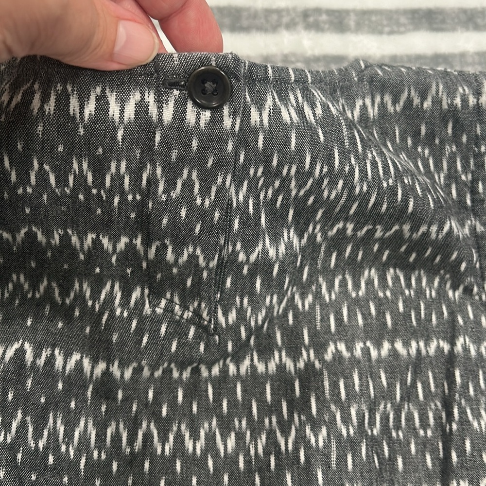 Eileen Fisher Charcoal and White Patterned Tank Top - Picture 4 of 7